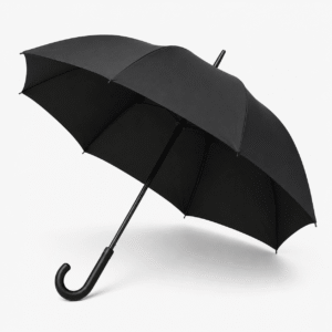 Auto Compact Black Umbrella
